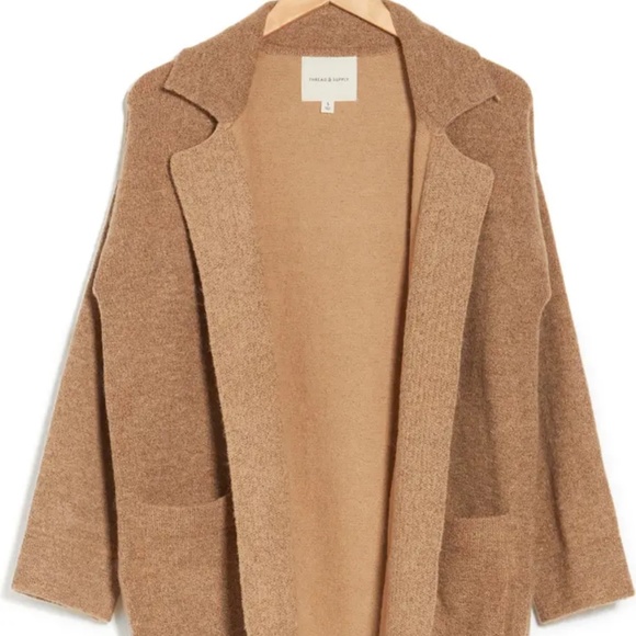 NWOT Thread and Supply Cardi Coat in Camel - Picture 7 of 10